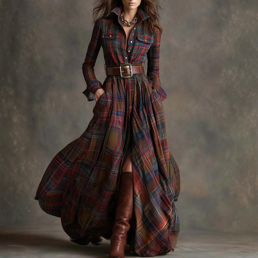 Hanna -  Elegant retro maxi dress